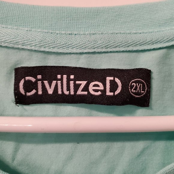 CivilizeD two tone graphic shirt - Picture 2 of 8